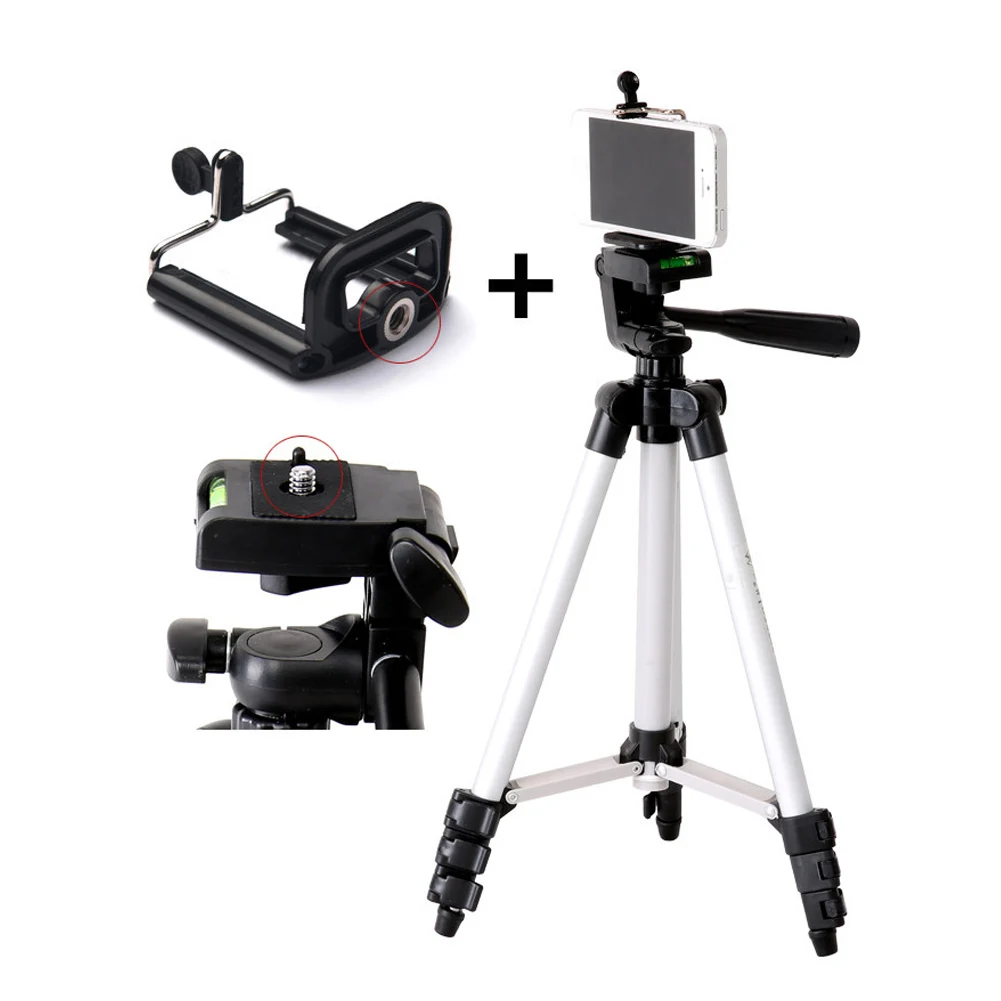 New Tripod Mount Stand Set With Phone Holder Clip For