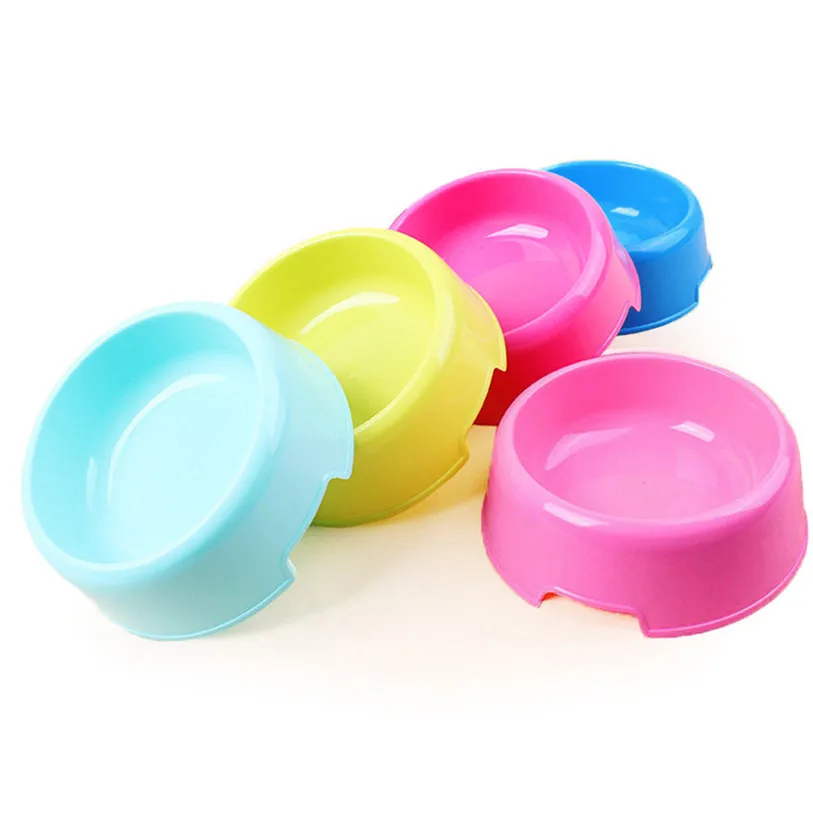 Portable Travel Bamboo Fiber Pets Bowl Food Water Feeding Candy Color Cup Dish for Dogs Cat Water Feeder Dish 40DC19 (6)