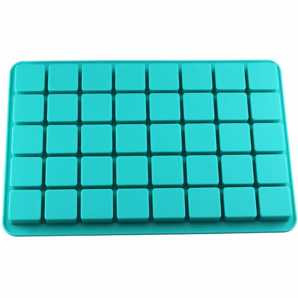 

Mujiang 40 Cavities Square Caramel Candy Silicone Molds For Chocolate Truffles Mold Jelly Ice Tray Mould Cake Decorating Tools