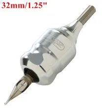 BIGWASP 32 мм профессиональная высококачественная Серебристая Татуировка Регулируемая рукоятка картриджа для поставки картриджей иглы