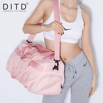 

DITD New Dry-wet separation Fitness bag Women's and Men's Travel duffle Large Capacity fashion Sports Bags Popular Shoulder bag