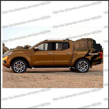 

car stickers 2 Pcs side body rear trunk mudslinger graphic vinyl car accessories decals custom for NAVARA NP300 2015