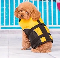 HOOPET Small Dog Pet Life Jacket Safety Clothes Surfing Swimming Vest Summer Puppy Swimwear Beach Vacation Bull Pug Yorkshire