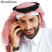 Beonlema Арабская шапка арабский тюрбан ислам шапка плед мода платок мусульманский головной убор для мужчин хиджаб Musulman классический Bonnect