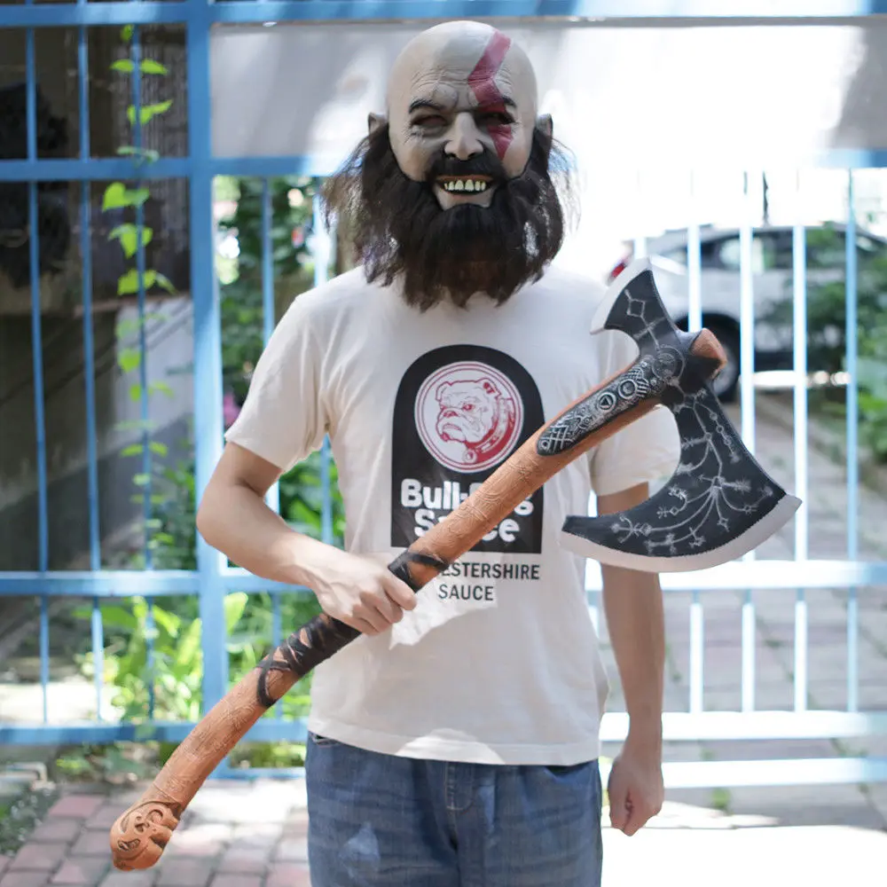 Cosplay 2018 God of War Kratos Leviathan Axe Handmade Kratos Axe Halloween Props4
