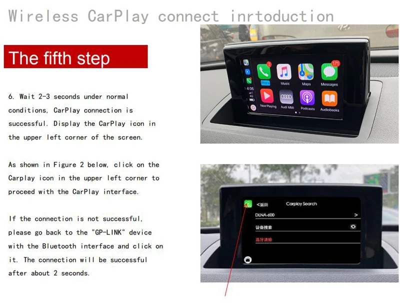 Perfect Sinairyu Aftermarket Wireless Apple CarPlay A6 A7 MMI Solution Retrofit with Reverse Camera for Audi 11