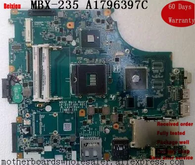 Scheda Madre для Sony vaio vpcf1 MBX-235 материнская плата ноутбука S988 a1796397c испытания