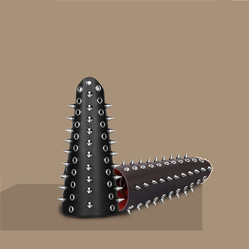 

Unisex Punk Rivet Leather Metal Spikes Gauntlet Wristband Armband Guard Bracers Rock Motorcycle Protective Arm Armor Cuff
