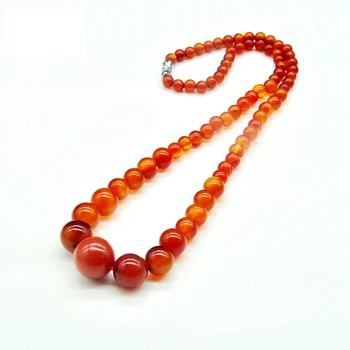 

Natural Stone Red Agate Necklace Fashion Bohemia Choker Red Color Yoga Healing Crystal Women Wedding Party Balance Fine Jewelry