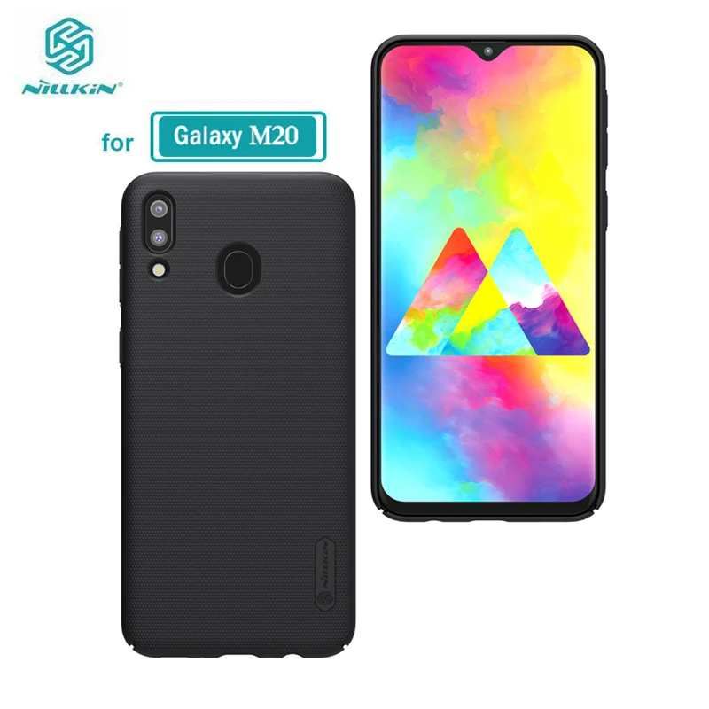 

Case for Samsung Galaxy M10 M20 M30 SM-M205F M205F M205 Nillkin Frosted Shield PC Hard Back Casing Cover sFor Samsung M20 Case