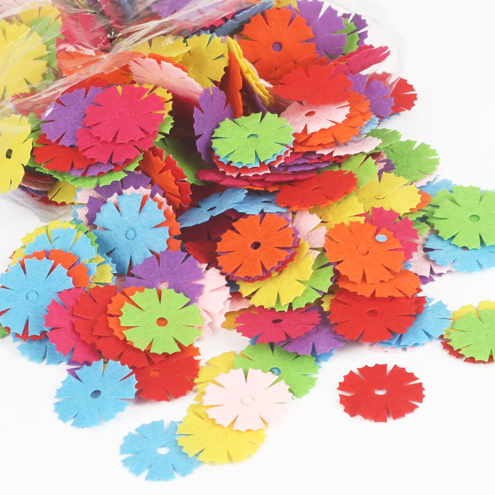 Flower/Heart/Butterfly Non-Woven Felt Fabric 100pcs sewing pins,sewing fabric paste