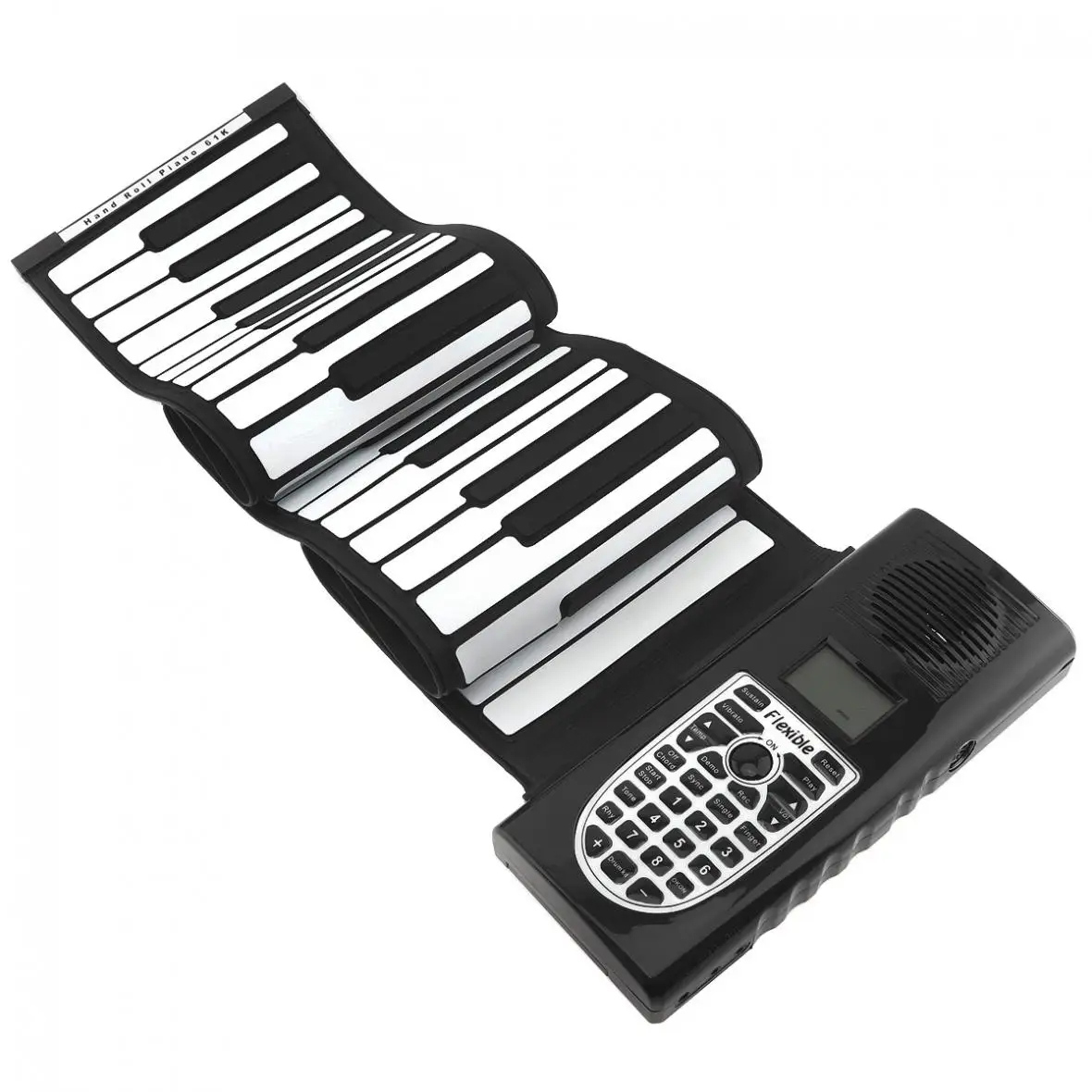  61 Keys 128 Tones USB MIDI Output Roll Up Piano Electronic Portable Silicone Flexible Keyboard Orga