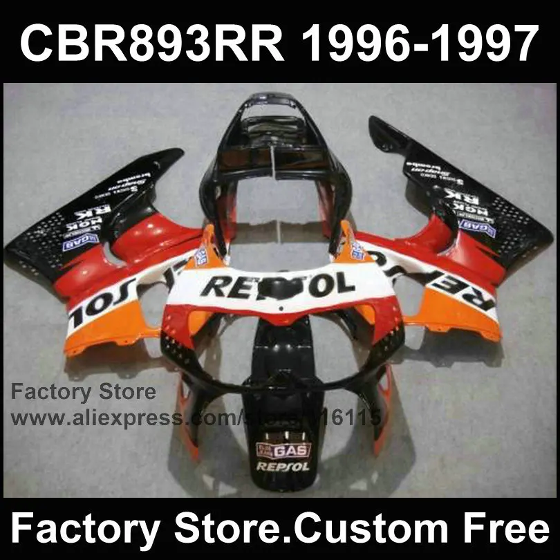 7 подарки Фабричный обтекатель комплект для HONDA 1996 1997 CBR900RR CBR 893RR 96 97 fireblade