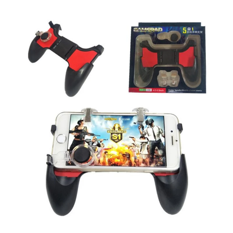 Mobile Game PUBG Controller Gamepad L1 R1 Shooting Triggers PUGB Mobile Game Pad Grip L1R1 Joystick for iPhone Android Huawei