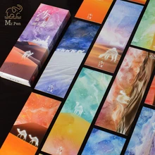 30 шт./компл. верблюд в пустыне Закладка для книги красивым звездным небом сообщение карты Книга Примечания Бумага держания для книг школьные канцелярские принадлежности