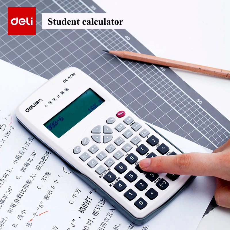 ديلي 1726/1728 المدارس الابتدائية و المدارس المتوسطة حاسبة متعددة الوظائف الطالب الآلات الحاسبة العلمية شاشة كبيرة AAA بطارية ديلي 1726/1728 المدارس الابتدائية و المدارس المتوسطة حاسبة متعددة الوظائف الطالب الآلات الحاسبة العلمية شاشة كبيرة AAA بطارية