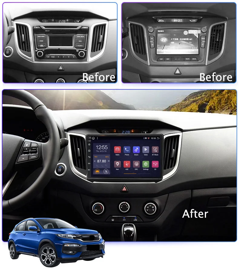 IPS 2.5D For Hyundai Creta IX25- Car Radio Multimedia Video Player Navigation GPS Android 8.1