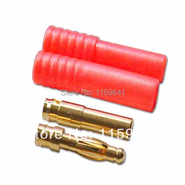 200 Pairs X 4.0mm Gold Banana Connector With Protector/cover For Model