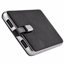 HOCO Ultra Thin Light Power Bank Quick Charger External Battery with Cable for iPhone X 6 7 8 8plus Xiaomi Redmi Note 8 S8 S7 S6
