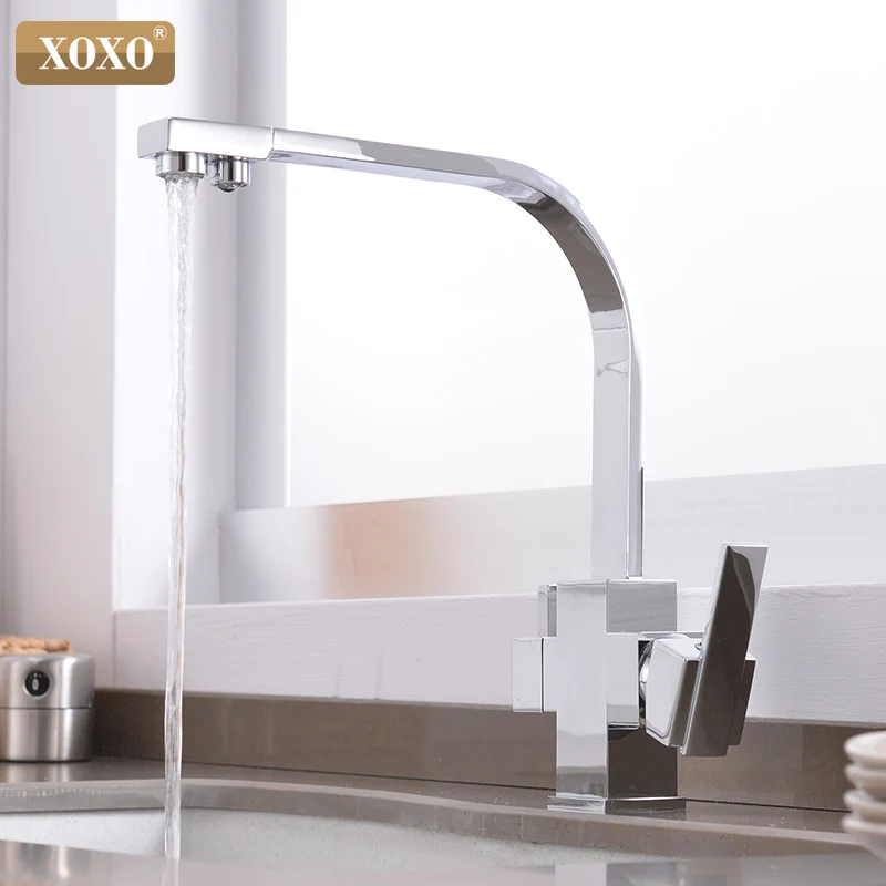  XOXO Filter Kitchen Faucet Drinking Water Single Hole Black Hot and cold Pure Water Sinks Deck Moun - 33003211152