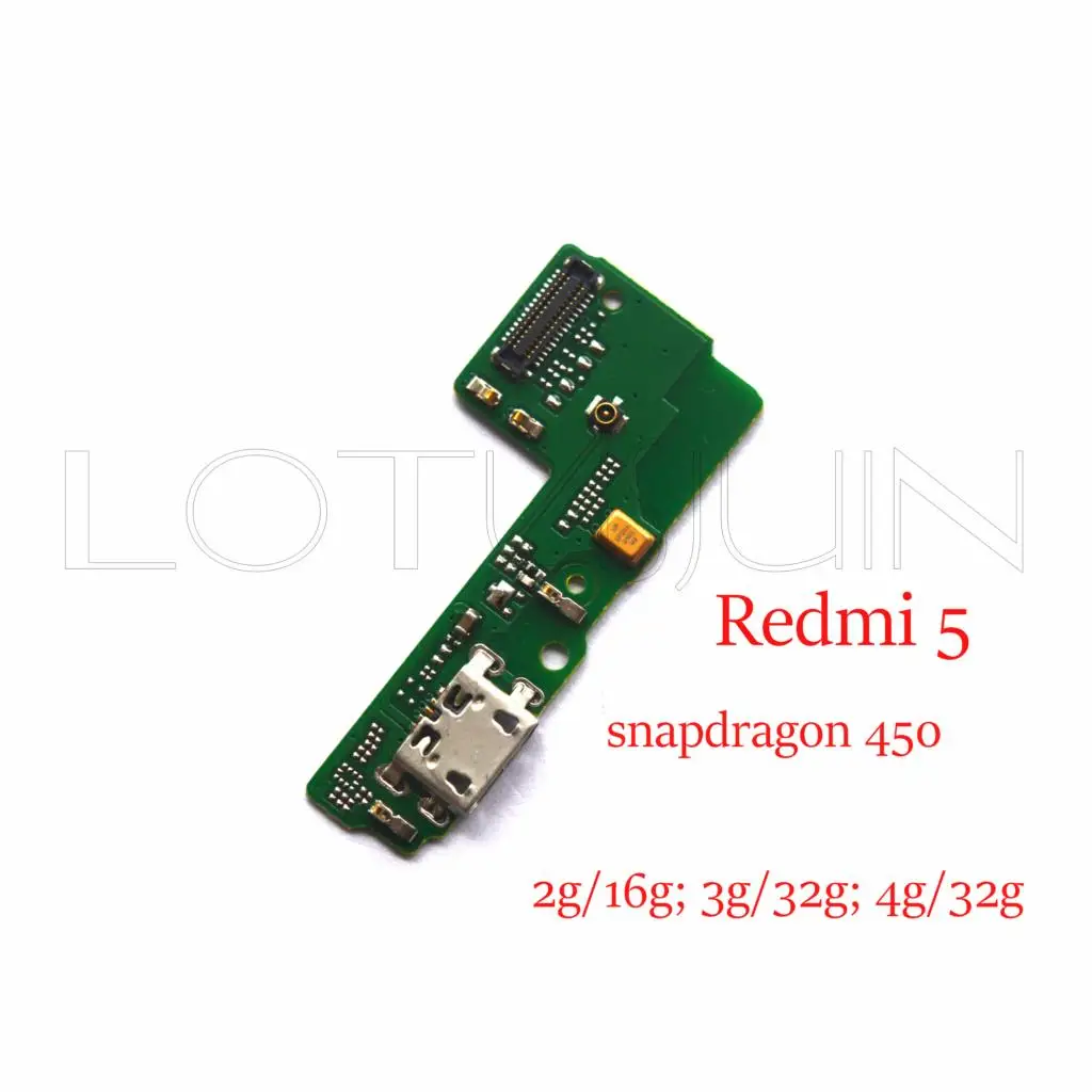 Гибкий кабель для зарядки Micro USB 1 шт. зарядный порт с микрофоном Xiaomi Redmi 5 Note /Redmi5