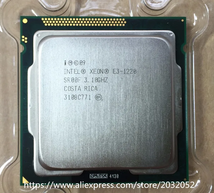 cpu gaming lntel Xeon E3 1220 E3 1220 3.1GHz 8MB  4 cores  Socket 1155 5 GT sQuad Core Server CPU E3-1220  working 100% processors