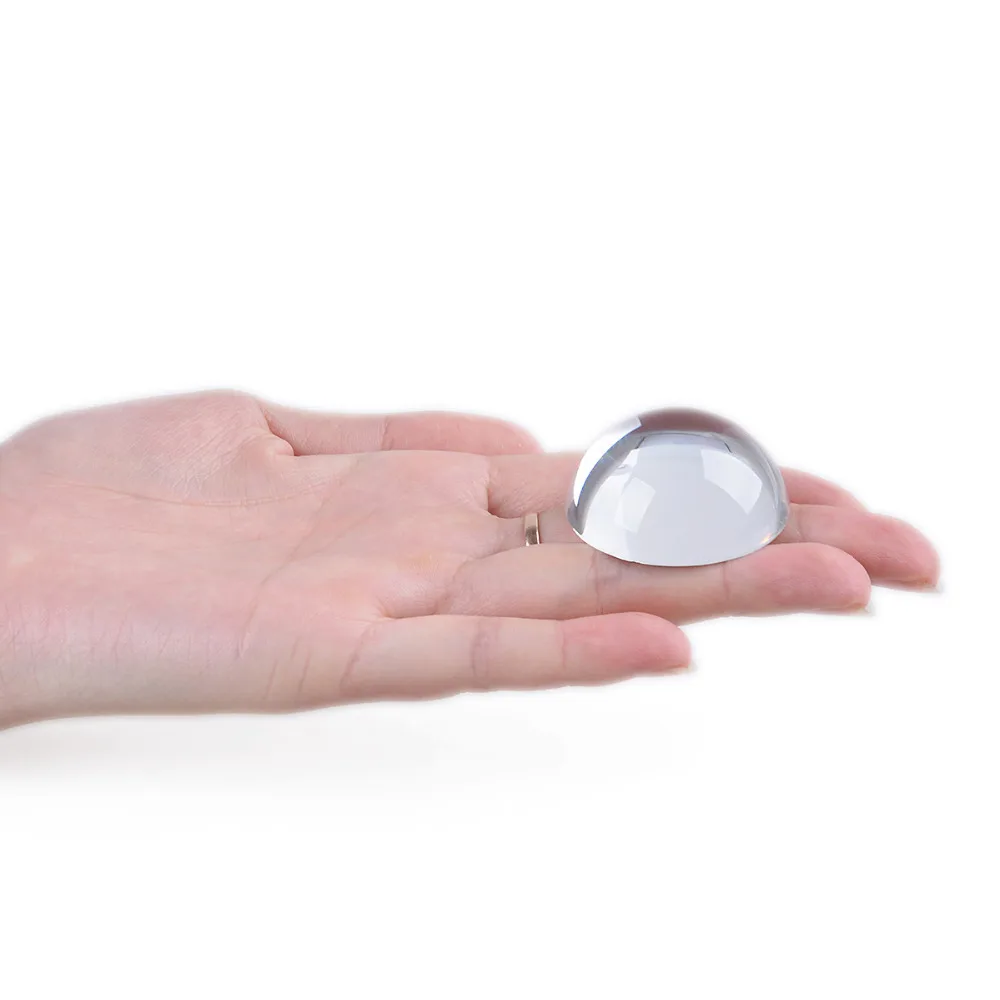 LS 2 шт увеличительное мини стекло Paperweight купольные лупы полукристальный шар 40