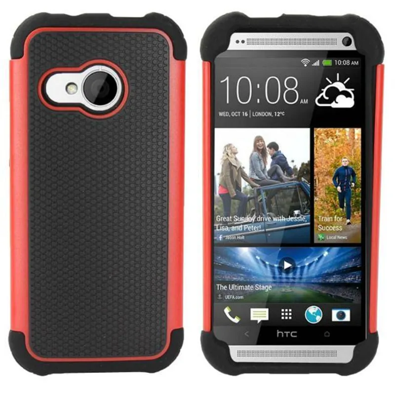 

Ball Grain Plastic Case Silicone Cover For HTC One mini 2 M8 mini Anti Shock Phone Cover