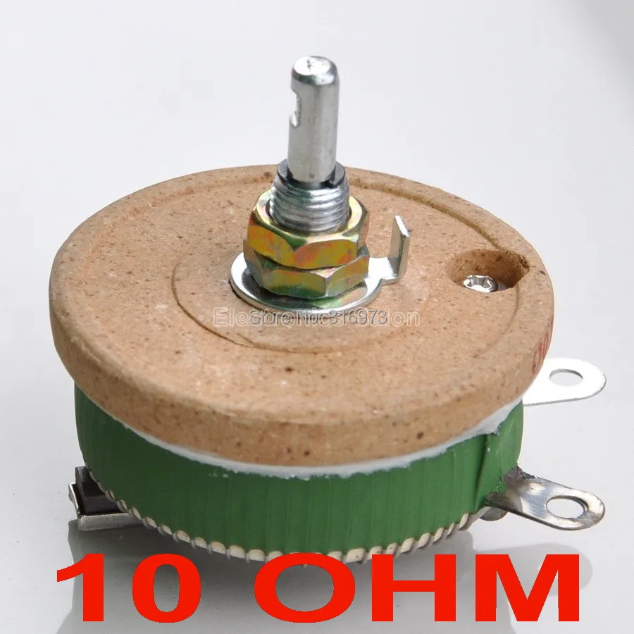 Variable Resistor,Rheostat 200 Watts. 200W 10 OHM High Power Wirewound Potentiometer