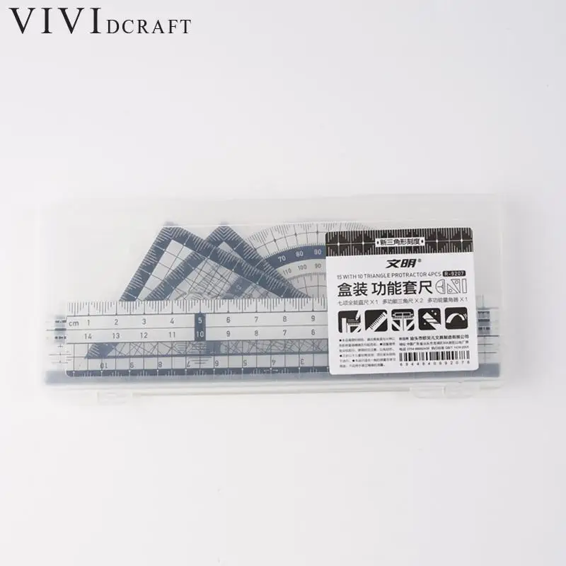 Vividcraft Корея милый творческий правитель набор измерения прямой линейки Инструмент Промо-Подарок Канцелярские преподавания правитель