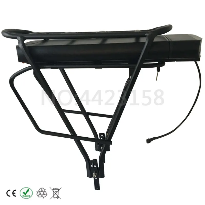 Cheap Free Shipping Lithium Battery 36V 13AH Ebike Battery Rear Rack Type Battery with Charger 36 Volt Battery with USB port Taillight 9
