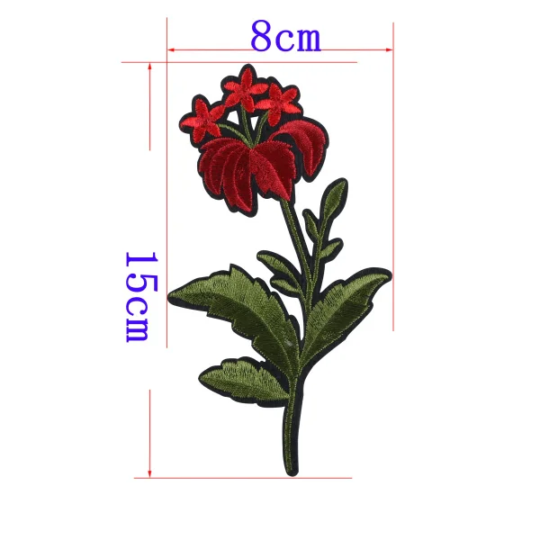 1 шт. большой цветок нашивки утюжок на 3D вышитые блестками патч красная роза аппликация пришить DIY патч, аксессуары для одежды нашивки - Цвет: Style  4