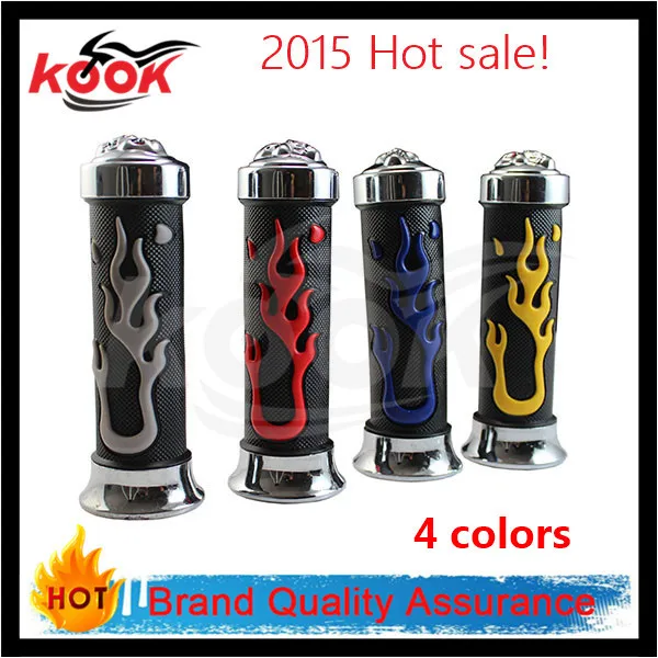 

Brand HOT 4 colors CNC Motorcycle 7/8" Rubbe rmotorcycle HAND GRIP for Handle bar grips head Dirt Sports Bike free shipping