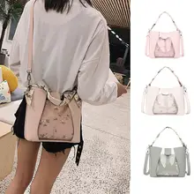 Женский Повседневный однотонный элегантный рюкзак с фотоизображением карман модный замок Диагональная Сумка на ремне сумка высокого качества кожаная сумка