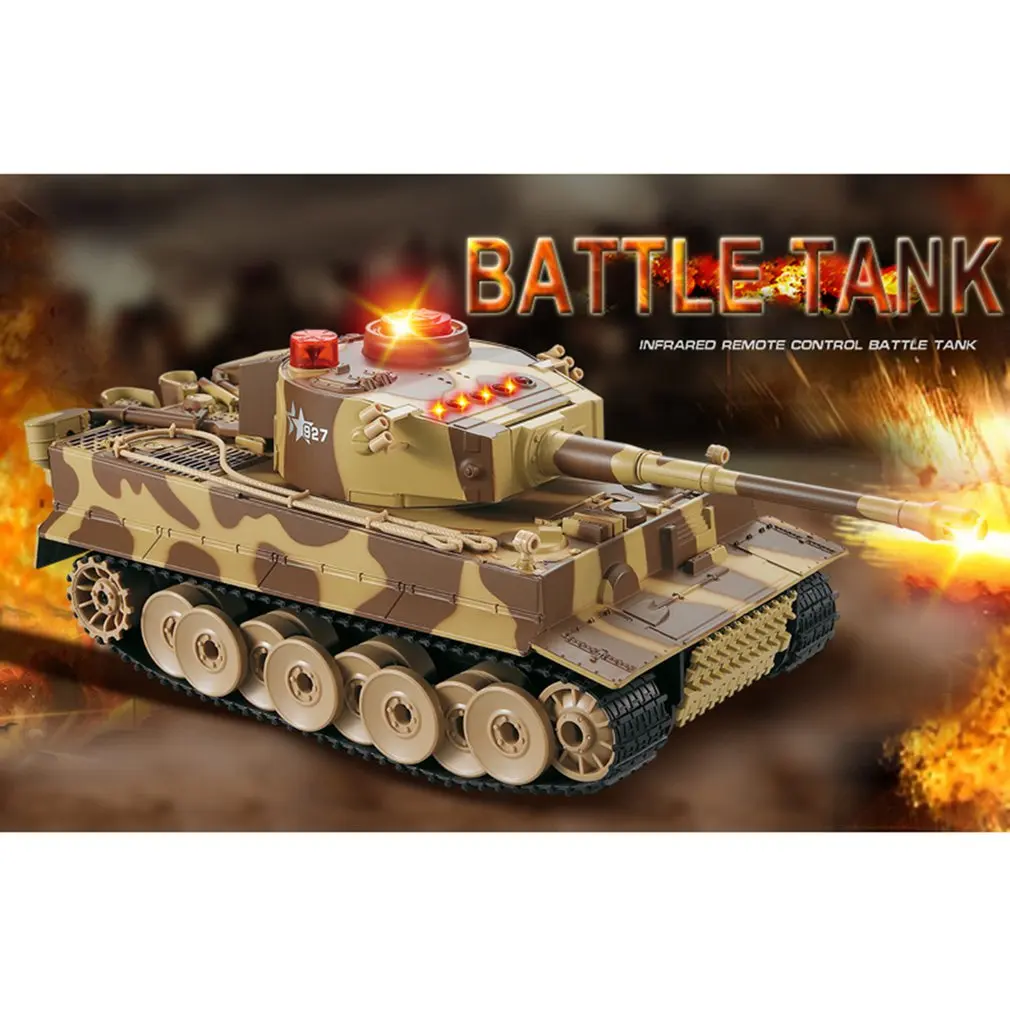 

HOT 518 1/24 RC Tank Crawler IR Remote Control Toys Simulation Infrared RC Fighting Battle Tank Toy RC Car gifts for kids