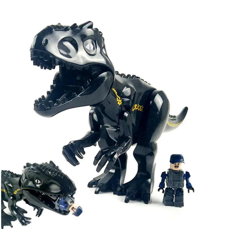 

Compatible with Legoings Jurassic World Park Tyrannosaurus Indominus Rex Indoraptor Building Blocks Dinosaur Figures Bricks Toys