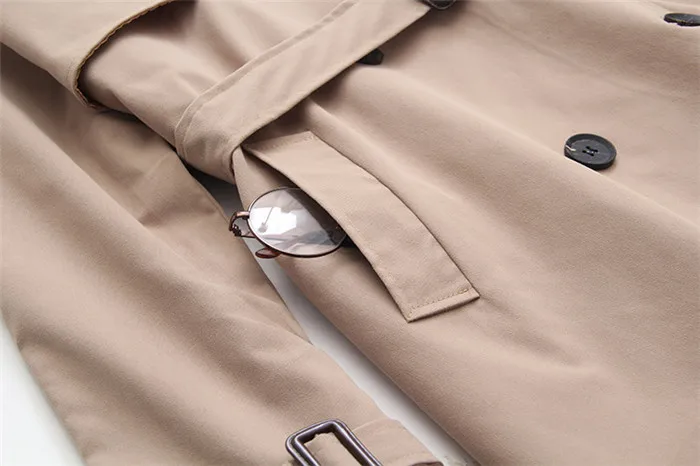 Spring Autumn Large size Trench Coat Women Belt Slim Cotton Windbreaker Female Loose Double-breasted Trench 4XL Fashion G16