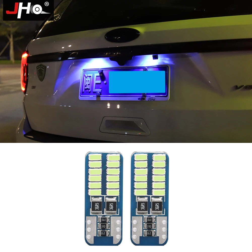 

JHO LED Light Bulbs For Ford Explorer 2011-2018 2012 13 14 15 16 17 Car Accessories License Plate Rear Trunk Cargo Reading Lamp