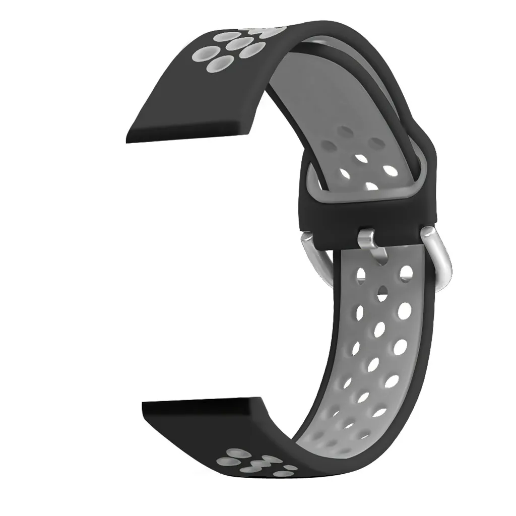 A Вентиляционные умные наручные часы ремешок для samsung Galaxy Watch 42 мм/Active 40 мм Классический Силикон Спортивный ремешок аксессуары - Цвет: A