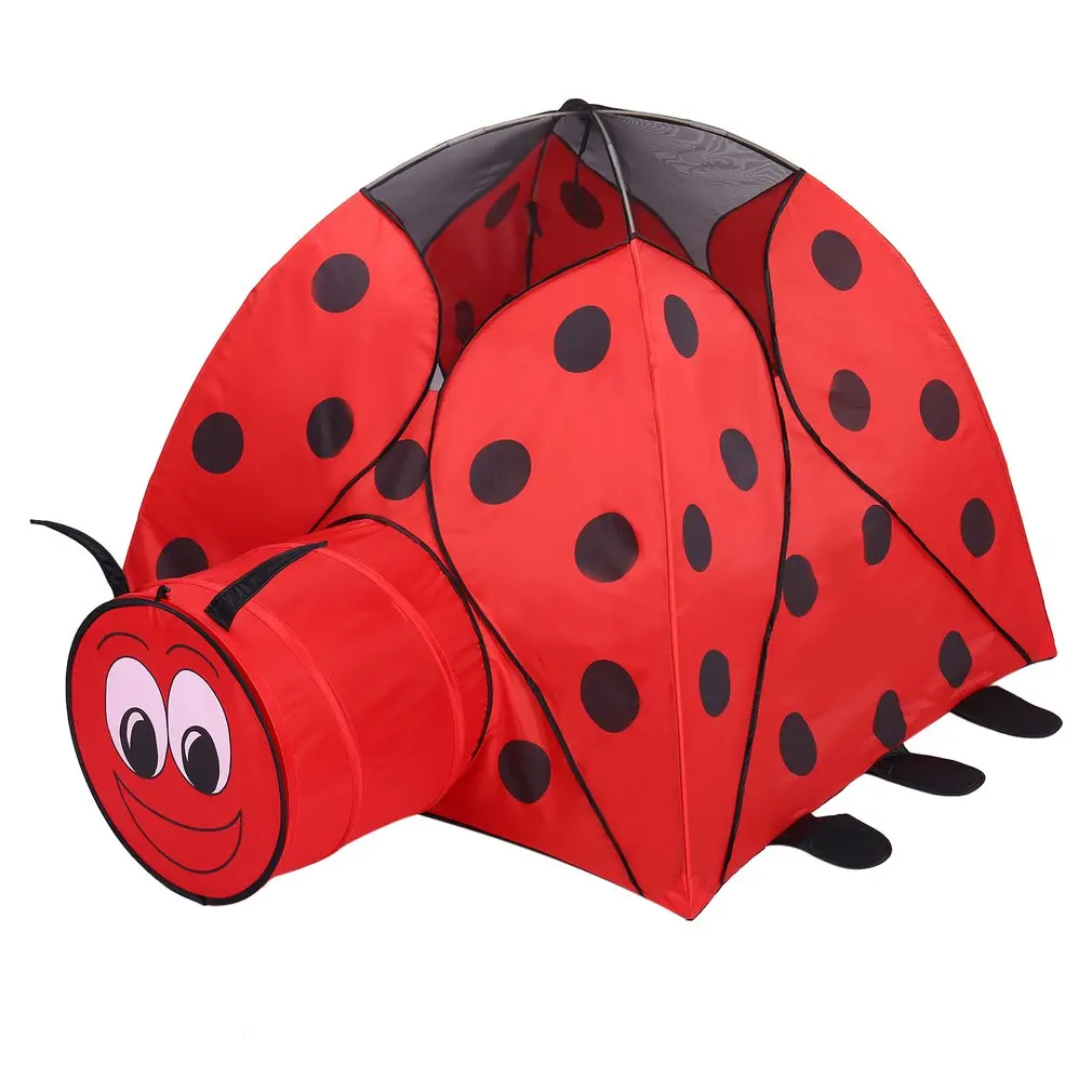 

Children Kids Beetle Game House Indoor & Outdoor Ultralarge Ventilation With Tunnel Ocean Ball Tent For Boys And Girls