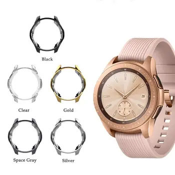 

Soft Plated TPU Watch Protector Case for Samsung Galaxy Watch 46mm 42mm Replacement Protective Case Cover Frame for galaxy watch
