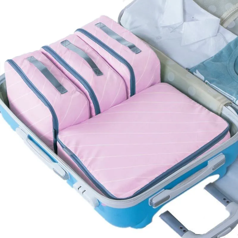

DLYIDQH Brand 6 PCS Travel Suitcase Closet Divider Container Organizer Clothes Classification Finishing Storage Bag Travel Bags