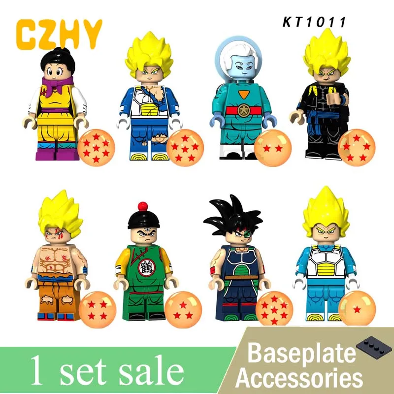 

Dragon Ball Z Figures Goku Son Gohan Raditz Lieutenant Arnold Building Blocks Toys Legoe Minifigured Christmas Gifts KT1011