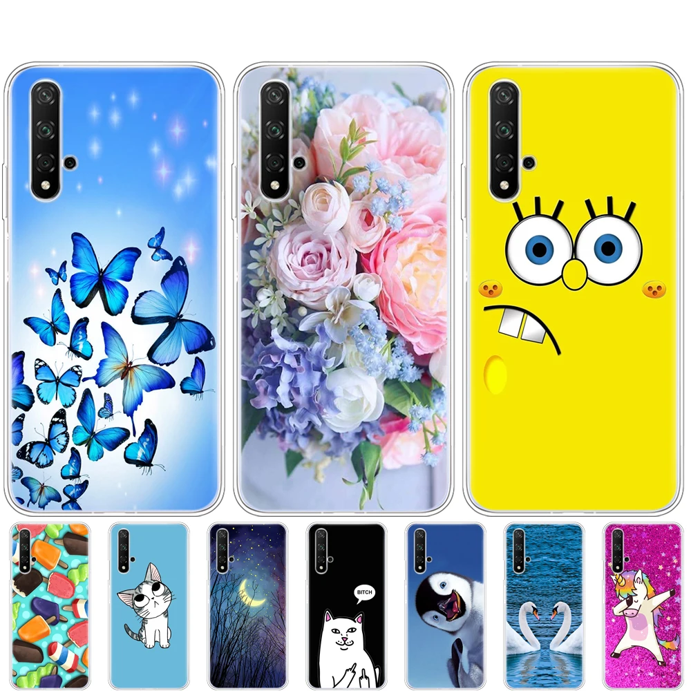 

Case On Honor 20 Case Silicon Back Cover Phone Case For Huawei Honor 20 Pro Lite Honor20 YAL-L21 YAL-L41 Luxury Cartoon