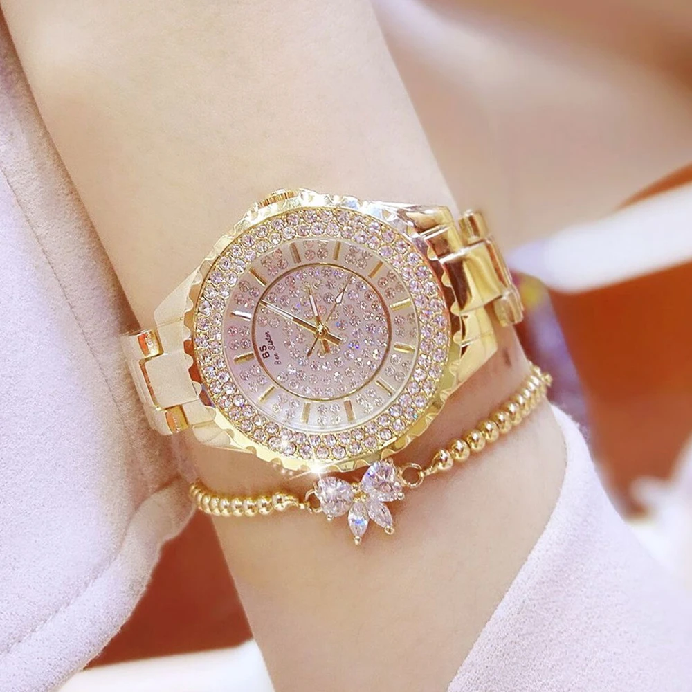 

2018 Fashion Watch Women Watches Luxury Brand New Ladies Quartz Rhinestone wrist watches Clock Female Dress Relogio Feminino