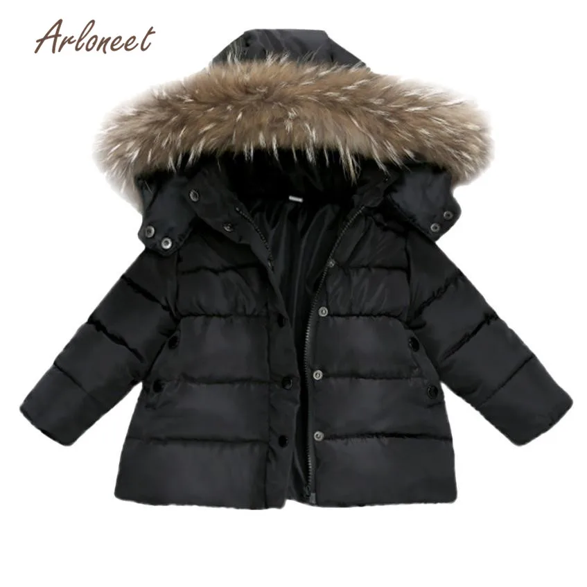 

2017 new baby girl clothes Boys Kids Down Jacket Coat Autumn Winter Warm Children Clothes vestido infantil oct26