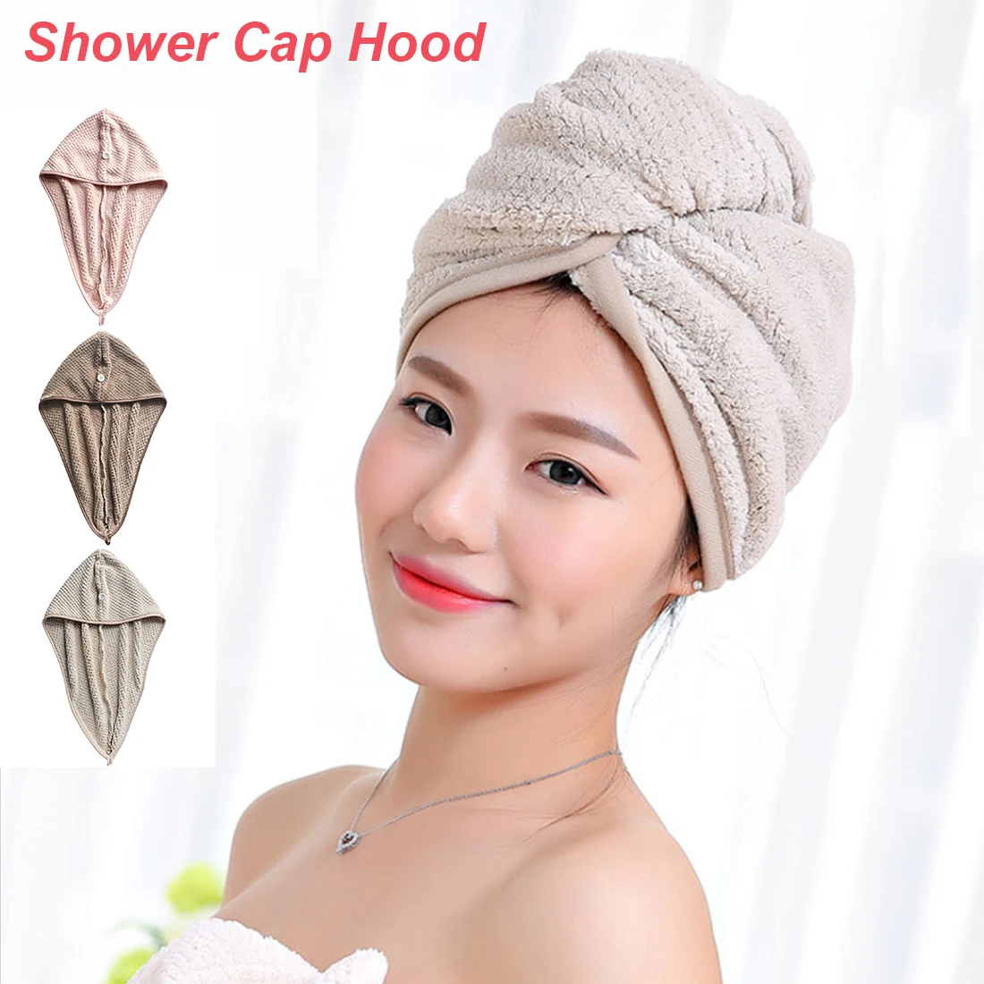 toallas Quick drying Microfiber Lady's Dry Hair Towel Bathroom Soft