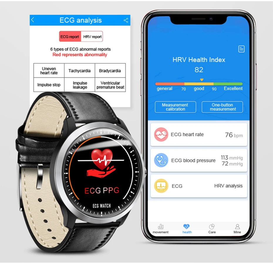 N58 ECG Smartwatch Men Smart Watch support Electrocardiogram Measurement Fitness Tracker (2)