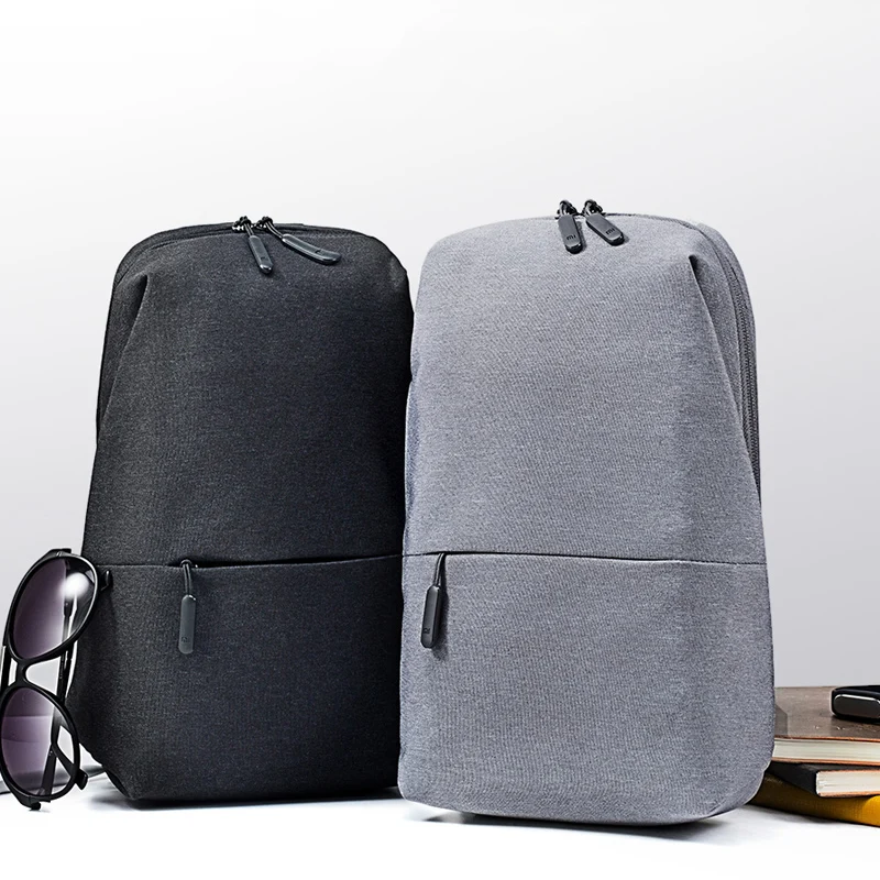 Рюкзак Xiaomi, сумка-слинг, для отдыха, нагрудный пакет, маленький размер, тип плеча, унисекс, рюкзак, сумка через плечо, 4л полиэстер