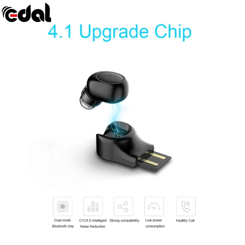 

Wireless Bluetooth Headphone In Ear Earphone Mini Headsets Magnetic USB Charger Deep Base Earpiece with Mic for IPhone X Xiaomi